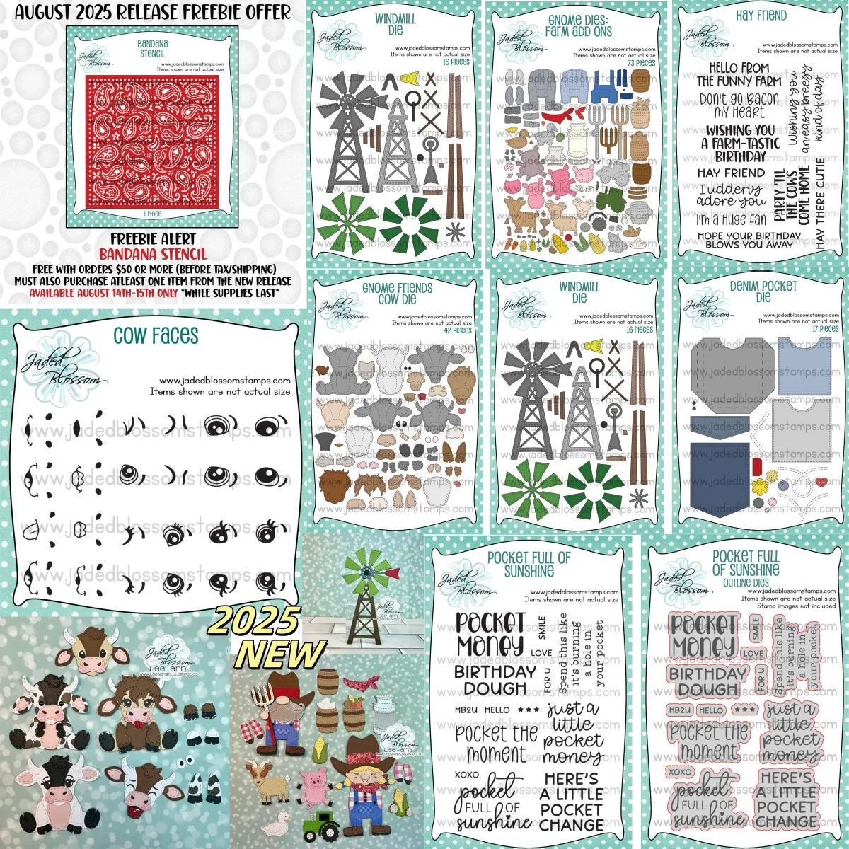 2025 New Farm Ons Denim Windmill Hay Friend Cow Metal Cutting Dies Clear Stamps For DIY Scrapbook Craft Decoration Embossing Die
2025 New Farm Ons Denim Windmill Hay Friend Cow Metal Cutting Dies Clear Stamps For DIY Scrapbook Craft Decoration Embossing Die