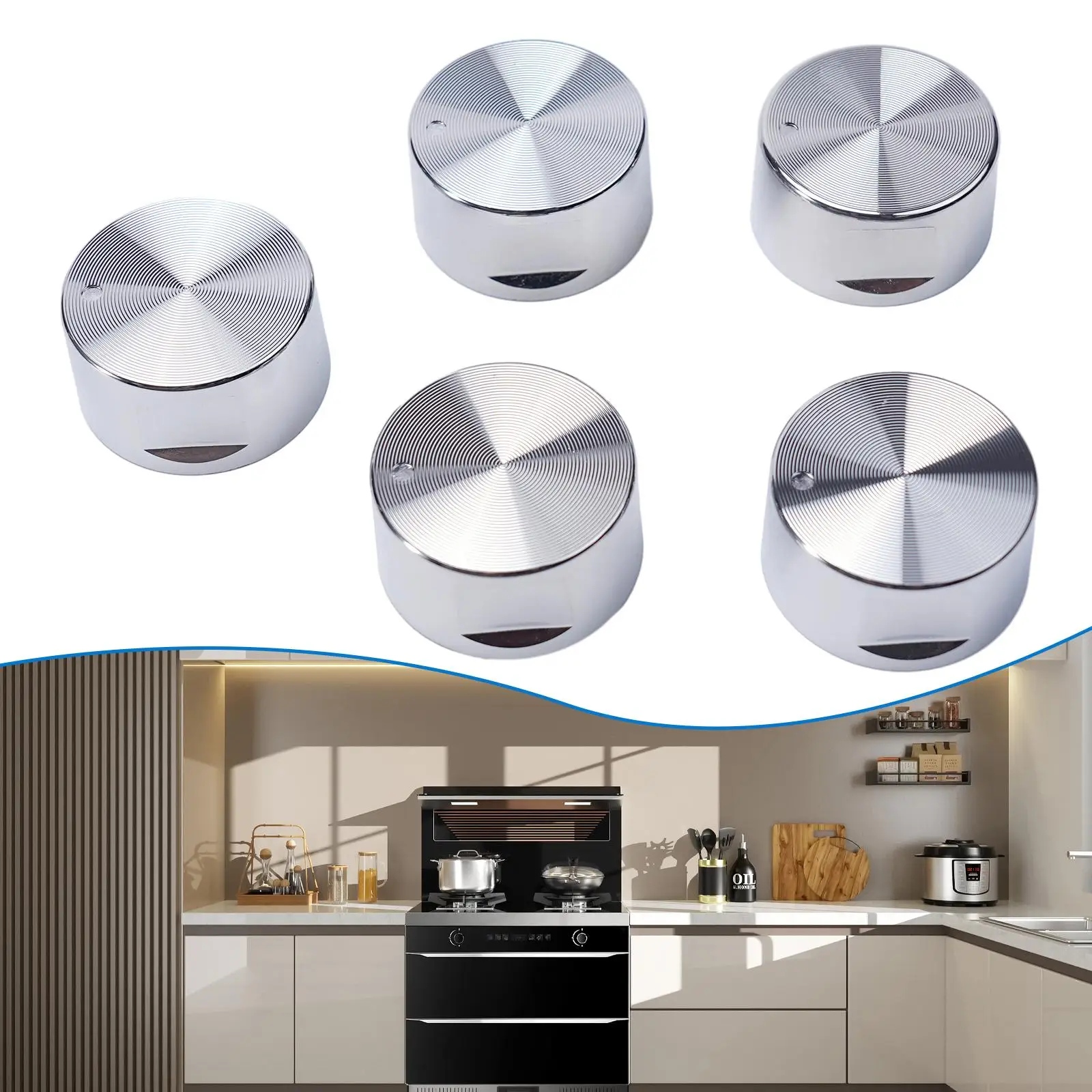 6mm Diameter Rotary Switches Zinc Alloy Silver Round Knob Gas Cooktop Handle Home Kitchen Supplies Kitchenware Tool New
6mm Diameter Rotary Switches Zinc Alloy Silver Round Knob Gas Cooktop Handle Home Kitchen Supplies Kitchenware Tool New