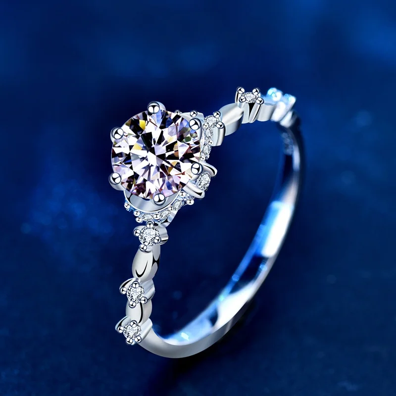 KNRIQUEN Moissanite D Color 18K Gold Plated 925 Sterling Silver Moissanite Ring Diamond Test Passed Jewelry With GRA Certificate
KNRIQUEN Moissanite D Color 18K Gold Plated 925 Sterling Silver Moissanite Ring Diamond Test Passed Jewelry With GRA Certificate