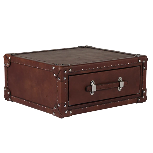 Antique Design Decorative Leather Storage Case / Retro Home Bedroom Furniture Cabinet / Storage Trunk
Antique Design Decorative Leather Storage Case / Retro Home Bedroom Furniture Cabinet / Storage Trunk