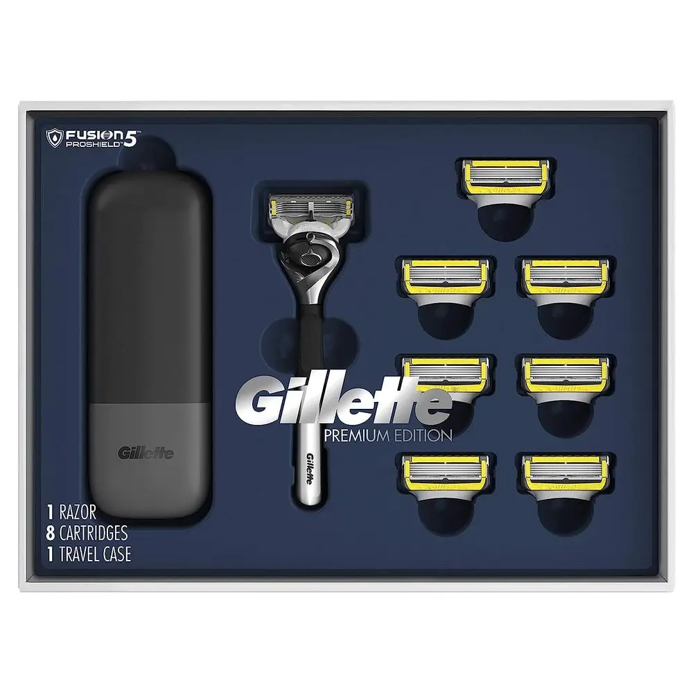 Premium Edition Glide Shield for Men, 8 Blade Refills, 1 Travel Case
Premium Edition Glide Shield for Men, 8 Blade Refills, 1 Travel Case