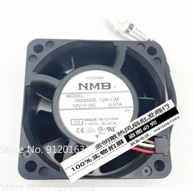 New Cooler Fan for NMB 6CM 06025DE-12R-CM 12V 0.87A Pwm Speed Regulated DC Cooling Fan 6025
New Cooler Fan for NMB 6CM 06025DE-12R-CM 12V 0.87A Pwm Speed Regulated DC Cooling Fan 6025
