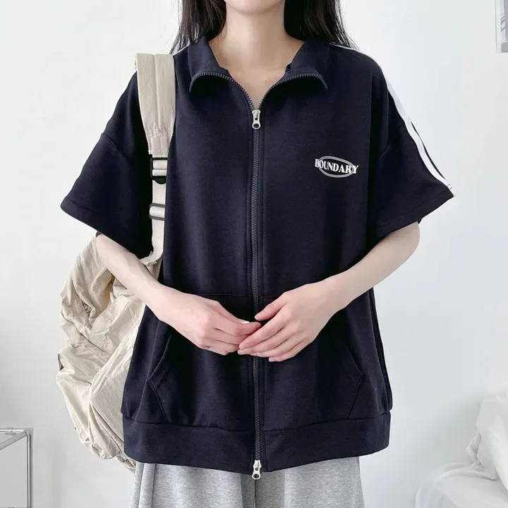 Oversize Hoodie Streetwear Women Casual Sports Jogger Loose Y2k Harajuku Polo T-shirts Short Sleeve Womens Zip Up Korean Fashion
Oversize Hoodie Streetwear Women Casual Sports Jogger Loose Y2k Harajuku Polo T-shirts Short Sleeve Womens Zip Up Korean Fashion