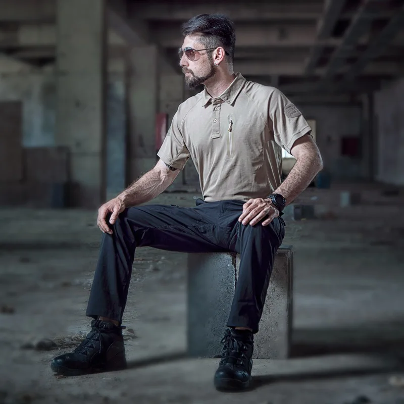 Men's Outdoor Tactical Solid Color Short Sleeved Quick Drying Breathable Training POLO Shirt Summer Comfortable Lapel T-shirt
Men's Outdoor Tactical Solid Color Short Sleeved Quick Drying Breathable Training POLO Shirt Summer Comfortable Lapel T-shirt