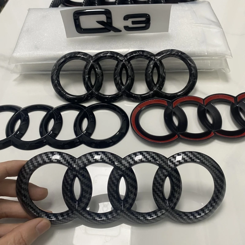 AUDI Q3 4 Ring Logo ABS Directly Covered Emblem Car Hood Front Grill Rear Trunk Emblem Badge Q3 Sportback Refit Accessory
AUDI Q3 4 Ring Logo ABS Directly Covered Emblem Car Hood Front Grill Rear Trunk Emblem Badge Q3 Sportback Refit Accessory