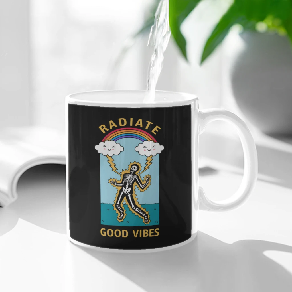 Good Vibes Skeleton Ceramic Cup Coffee Oatmeal Breakfast Cup Creative Personality Mug
Good Vibes Skeleton Ceramic Cup Coffee Oatmeal Breakfast Cup Creative Personality Mug