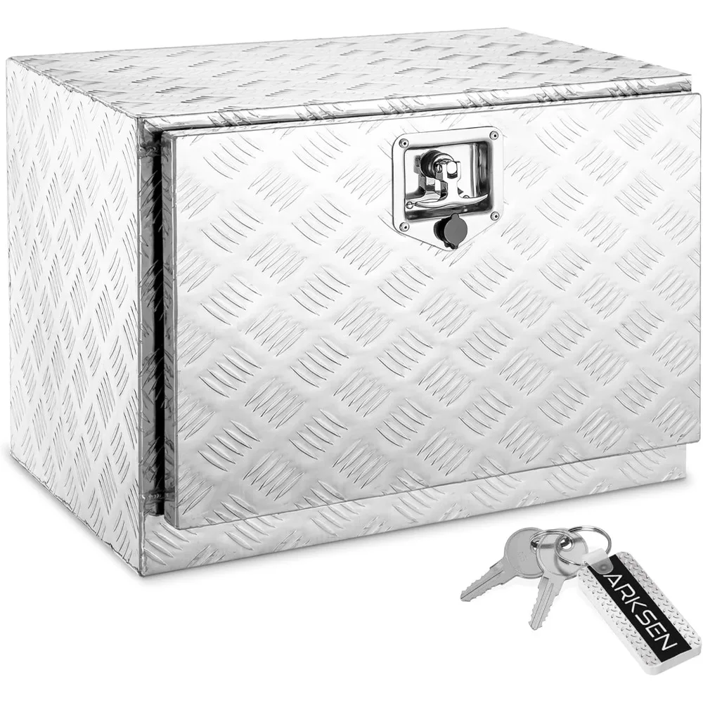24 Inch Aluminum Bar Tread Underbody Tool Box, Waterproof Square Storage Chest for Pickup Trucks
24 Inch Aluminum Bar Tread Underbody Tool Box, Waterproof Square Storage Chest for Pickup Trucks