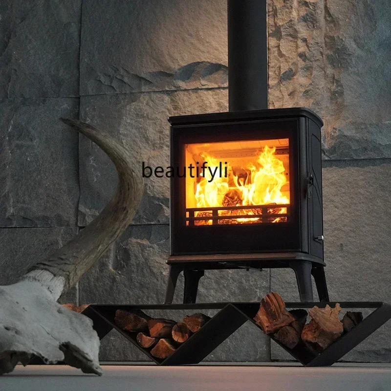 Real fire fireplace, wood-burning villa homestay indoor wood-burning cast iron heating stove
Real fire fireplace, wood-burning villa homestay indoor wood-burning cast iron heating stove