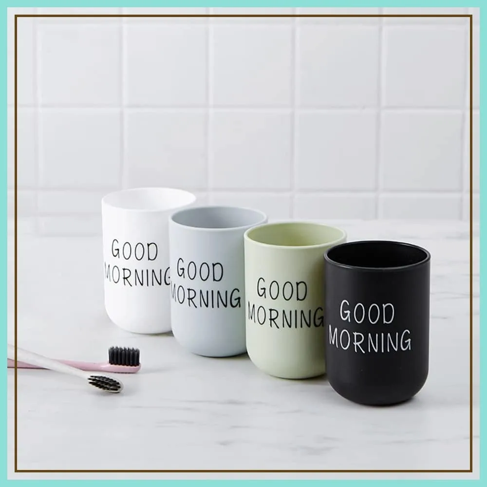4 Pcs Unbreakable Reusable Plastic Cups for Bathroom, Drinking Water, Coffee, Milk, Juice, Tea (4 Colors)
4 Pcs Unbreakable Reusable Plastic Cups for Bathroom, Drinking Water, Coffee, Milk, Juice, Tea (4 Colors)