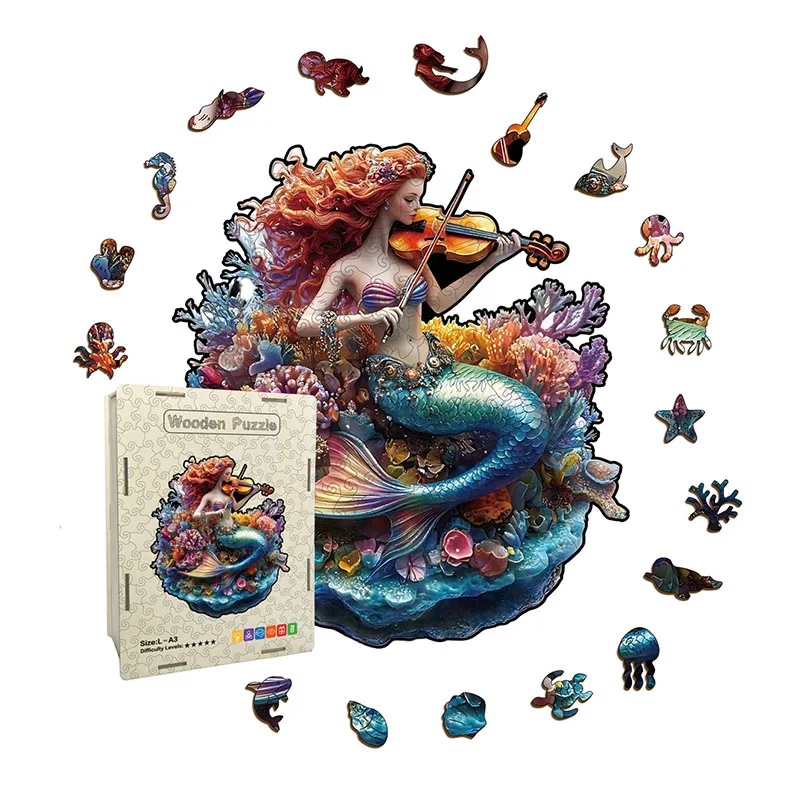 150/206pcs Mermaid Puzzle Toys Irregular Shaped Puzzle Jigsaw Puzzle Stress-Relieving Game Birthday Xmas Gifts For Kids & Adults
150/206pcs Mermaid Puzzle Toys Irregular Shaped Puzzle Jigsaw Puzzle Stress-Relieving Game Birthday Xmas Gifts For Kids & Adults
