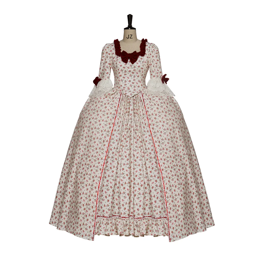 18th Century Rococo Noble Marie Antoinette Floral Dress Victorian Ball Gown Medieval Costume
18th Century Rococo Noble Marie Antoinette Floral Dress Victorian Ball Gown Medieval Costume