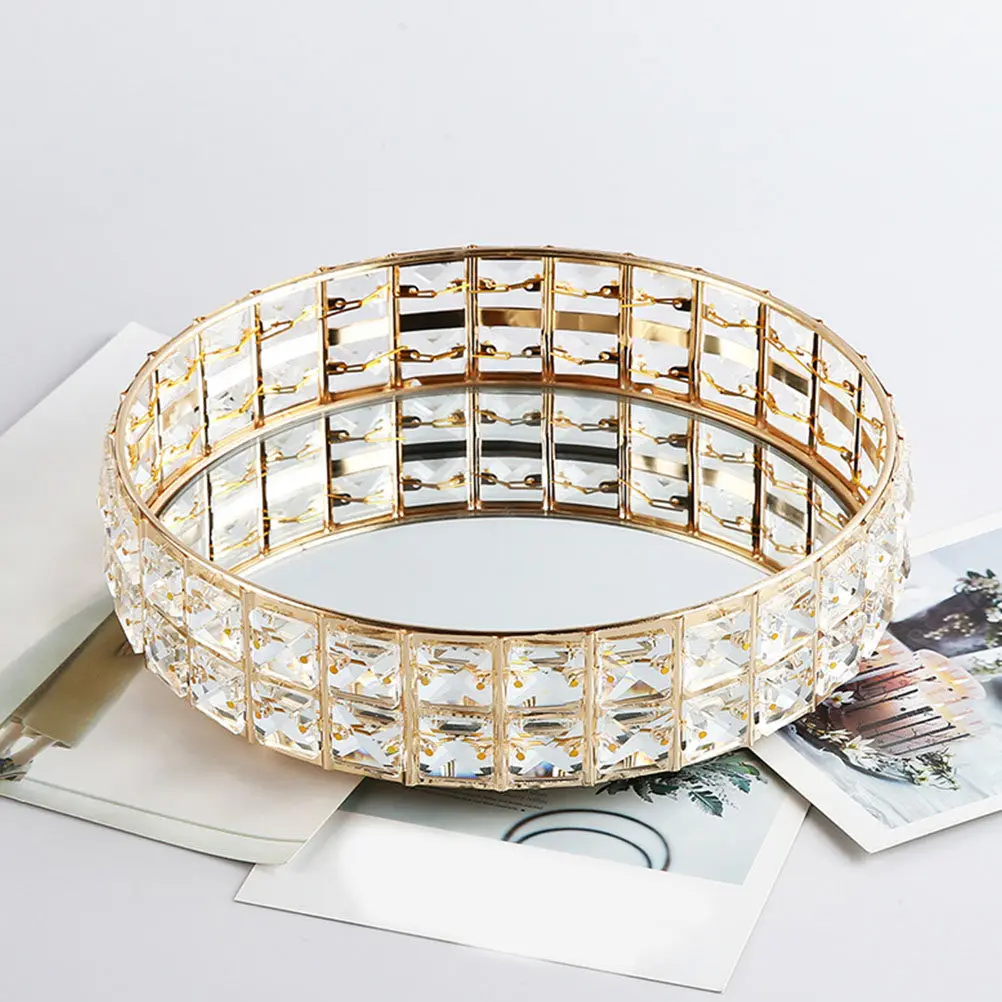 Modern Round Mirrored Storage Tray for Jewelry Cosmetics Rings Keys Perfume Vanity Organizer Bathroom Dresser Decorative Tray
Modern Round Mirrored Storage Tray for Jewelry Cosmetics Rings Keys Perfume Vanity Organizer Bathroom Dresser Decorative Tray