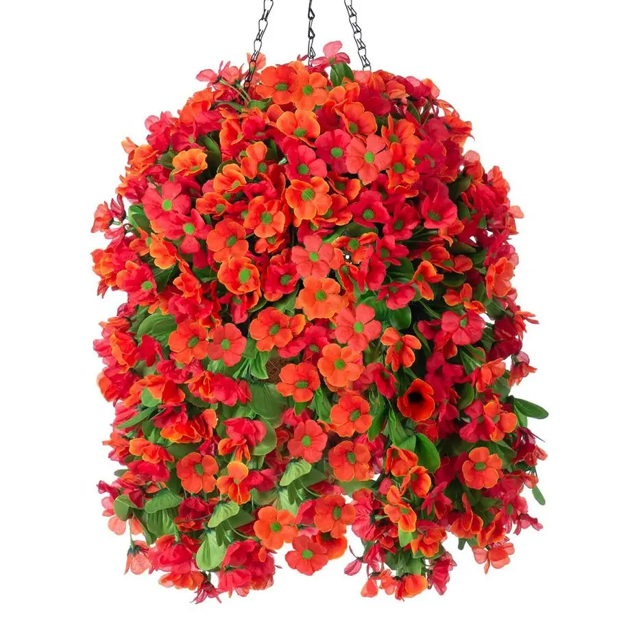Hanging Flowers in 12 inch Basket, Fake Fall Plant Silk Orchid Flower Arrangement with Hanging Basket Daisy Planter for Patio Ga
Hanging Flowers in 12 inch Basket, Fake Fall Plant Silk Orchid Flower Arrangement with Hanging Basket Daisy Planter for Patio Ga