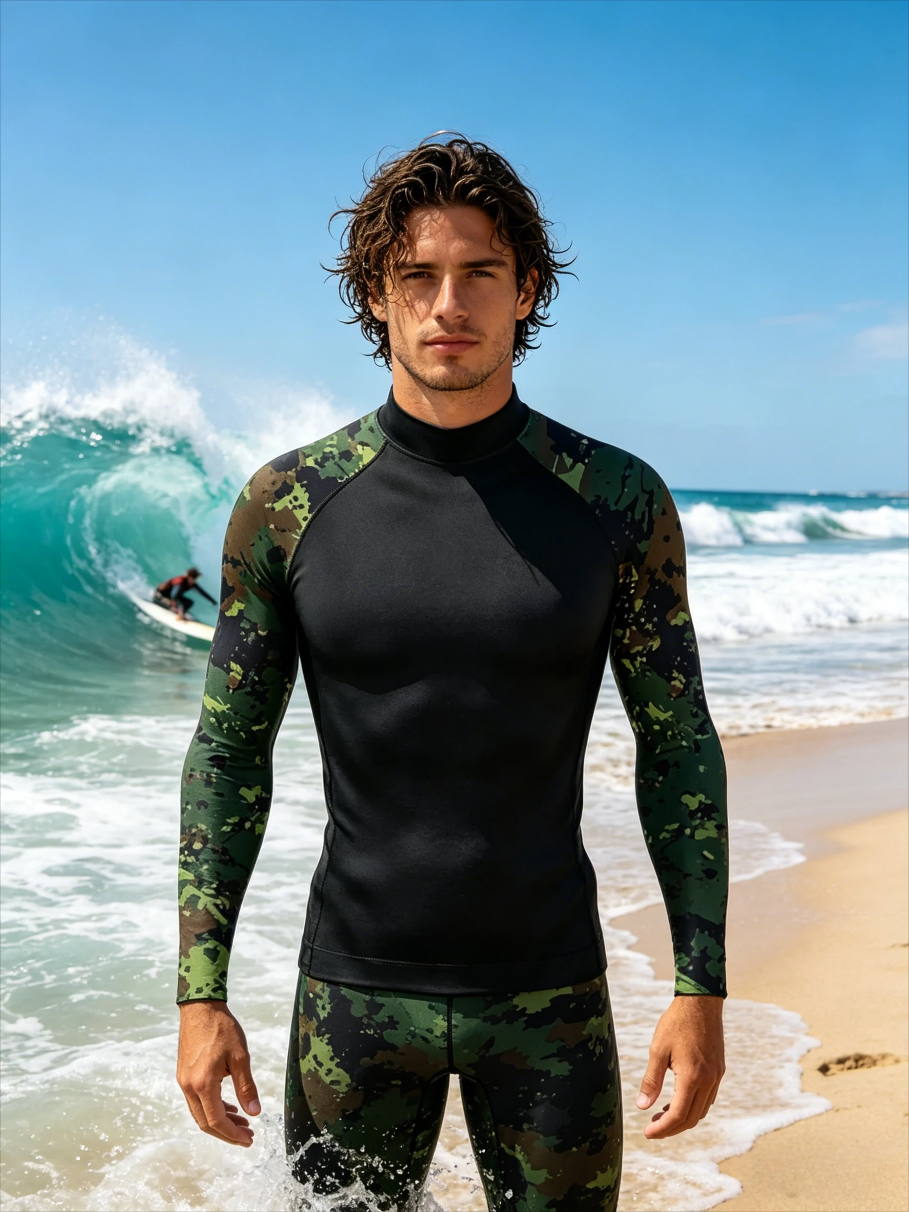2026Men's Rash Guard Long Sleeve Surfing Shirts Sunscreen Surf Sweatshirt UV Protection Swimwear Quick Dry
2026Men's Rash Guard Long Sleeve Surfing Shirts Sunscreen Surf Sweatshirt UV Protection Swimwear Quick Dry