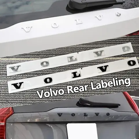 Volvo Car Letter Badge Auto Trunk Metal Stickers For Volvo Xc60 Xc90 V40 V60 S60 V50 V90 S80 C40 XC40 V70 XC70 C30 C70 Rdesign