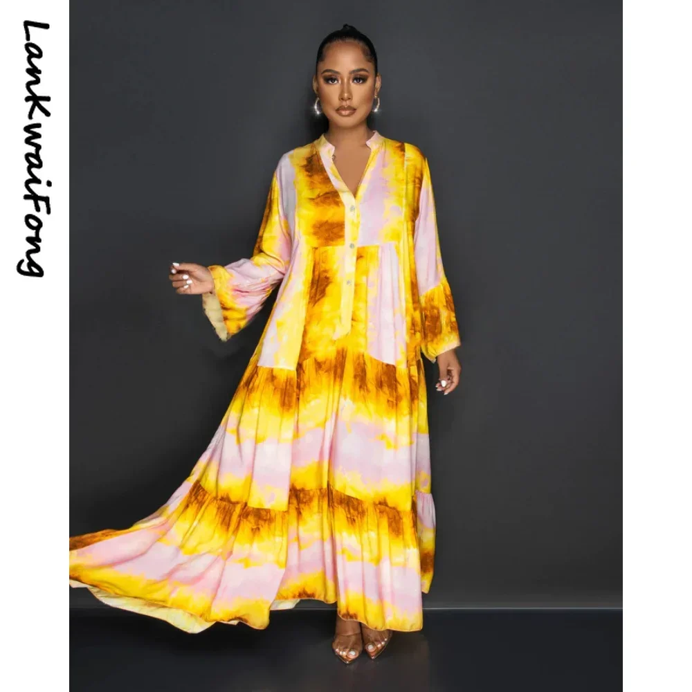 Ladies' V-Neck Casual Dress, Loose Printed Dress, Long Sleeves, Retro Fashion, 2024
Ladies' V-Neck Casual Dress, Loose Printed Dress, Long Sleeves, Retro Fashion, 2024