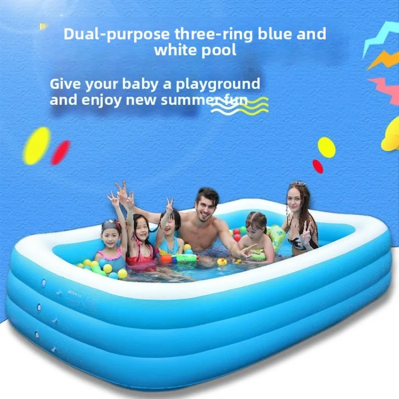 PVC 3 Layer Thick Durable Large Outdoor Backyard Kids Family Splash Wading Play Pool Pool Accessories Summer Inflatable
PVC 3 Layer Thick Durable Large Outdoor Backyard Kids Family Splash Wading Play Pool Pool Accessories Summer Inflatable