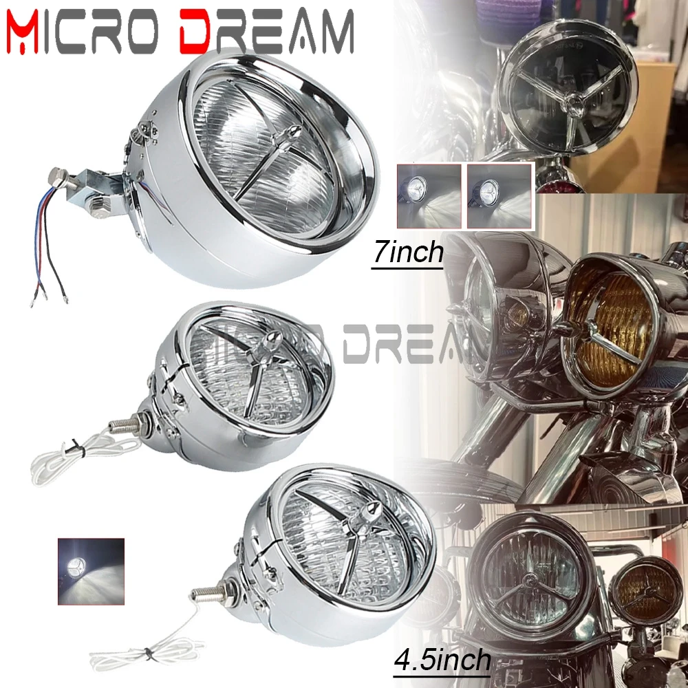 Motorcycle 7" Headlight & 4.5" Fog Light Bullet Style Tri bar Headlight Trim Cover Chrome For Harley Touring FLHT FLHR FLHX
Motorcycle 7" Headlight & 4.5" Fog Light Bullet Style Tri bar Headlight Trim Cover Chrome For Harley Touring FLHT FLHR FLHX