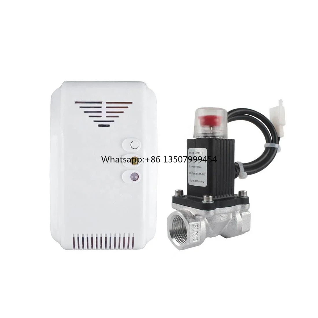 Gas Automatic Electromagnetic Shut Valve DN15 for 1/2" Pipeline Aluminum Alloy Durable Works Kitchen Gas Leak Detector
Gas Automatic Electromagnetic Shut Valve DN15 for 1/2" Pipeline Aluminum Alloy Durable Works Kitchen Gas Leak Detector