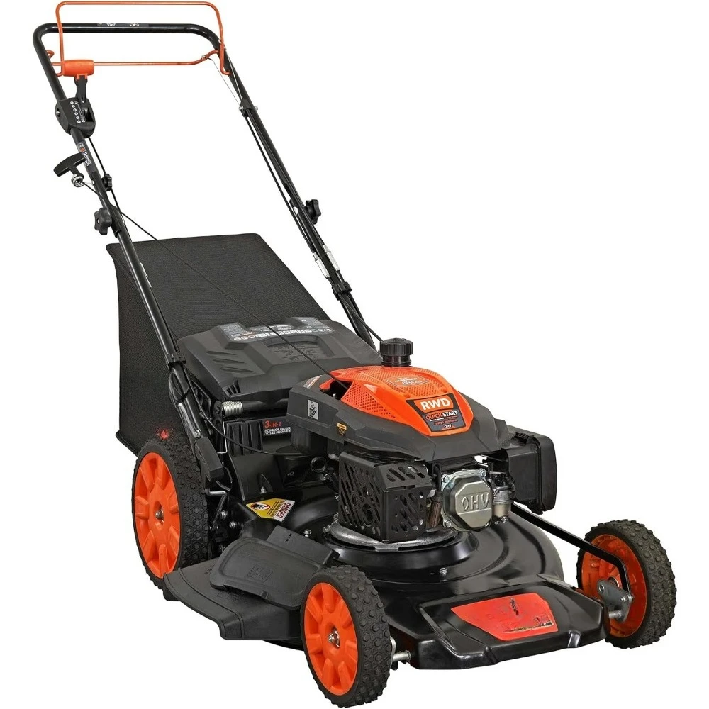 NEW Black 22 in. 201cc Select PACE 6 Speed CVT High Wheel RWD 3-in-1 Gas Walk Behind Self Propelled Lawn Mower,space-saving
NEW Black 22 in. 201cc Select PACE 6 Speed CVT High Wheel RWD 3-in-1 Gas Walk Behind Self Propelled Lawn Mower,space-saving