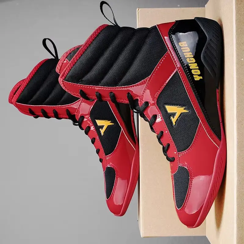 Хорошее качество, спортивная обувь для бокса для мужчин, профессиональные мужские борцовские кроссовки, нескользящие носимые спортивные кроссовки для соревнований
Хорошее качество, спортивная обувь для бокса для мужчин, профессиональные мужские борцовские кроссовки, нескользящие носимые спортивные кроссовки для соревнований