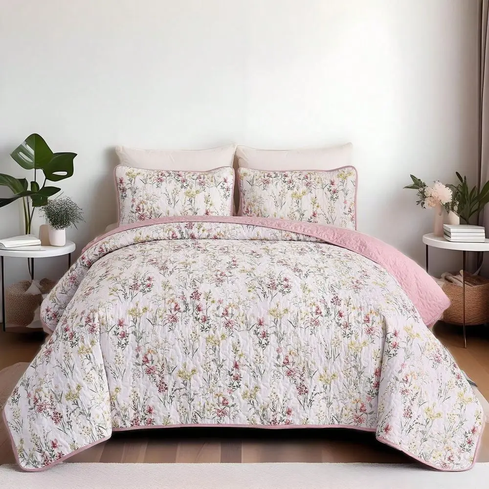 3 Pieces Queen King Size Gradient Aqua Flower Pattern Bedspread Coverlet For All Season,Soft Lightweight Microfiber Bedding Set,
3 Pieces Queen King Size Gradient Aqua Flower Pattern Bedspread Coverlet For All Season,Soft Lightweight Microfiber Bedding Set,