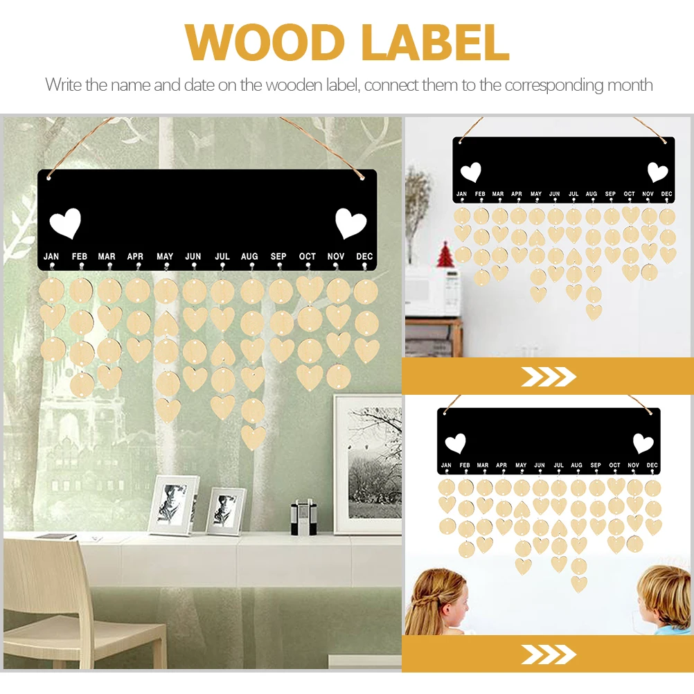 Wooden Discs Birthday Calendar Wall Hanging Decor Family Plaque Holiday Reminder Tags Heart Shaped Wooden Gift Labels Christmas
Wooden Discs Birthday Calendar Wall Hanging Decor Family Plaque Holiday Reminder Tags Heart Shaped Wooden Gift Labels Christmas