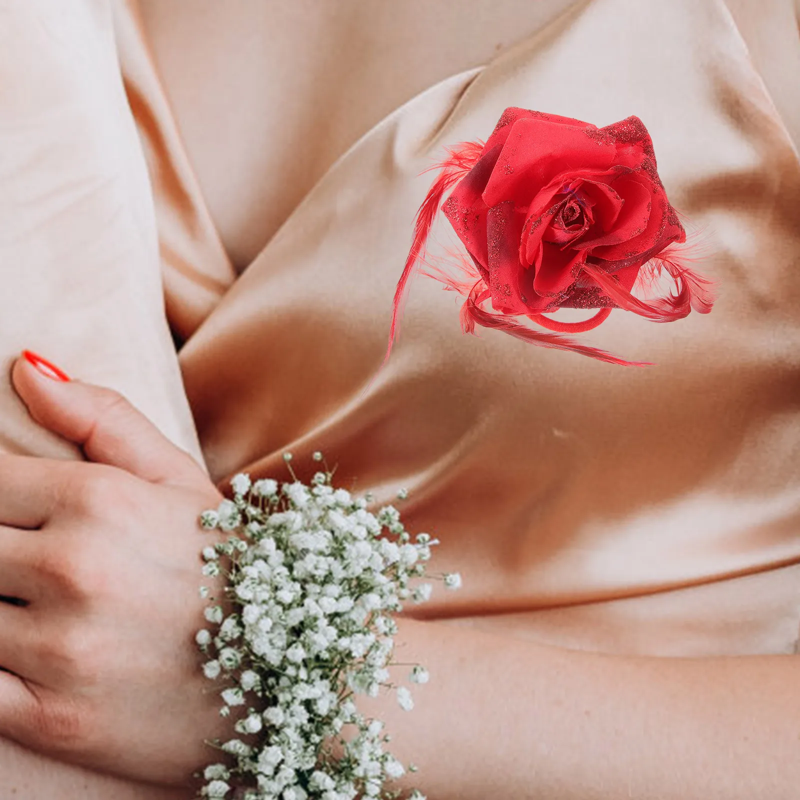 Rose Hair Clips Flower Accessories for Women Elegant Floral Corsage Bridal Bridesmaid Brooch Multi-Functional Comfortable
Rose Hair Clips Flower Accessories for Women Elegant Floral Corsage Bridal Bridesmaid Brooch Multi-Functional Comfortable