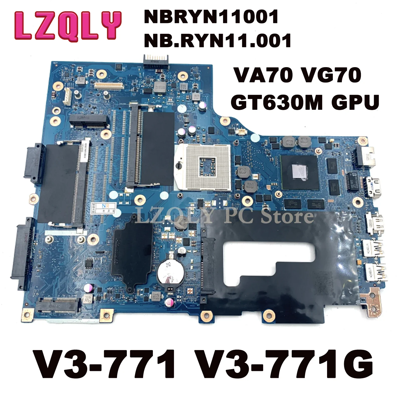 LZQLY FOR ACER Aspire V3-771 V3-771G NBRYN11001 NB.RYN11.001 VA70 VG70 Laptop Motherboard GT630M GPU HM77 Main Board
LZQLY FOR ACER Aspire V3-771 V3-771G NBRYN11001 NB.RYN11.001 VA70 VG70 Laptop Motherboard GT630M GPU HM77 Main Board