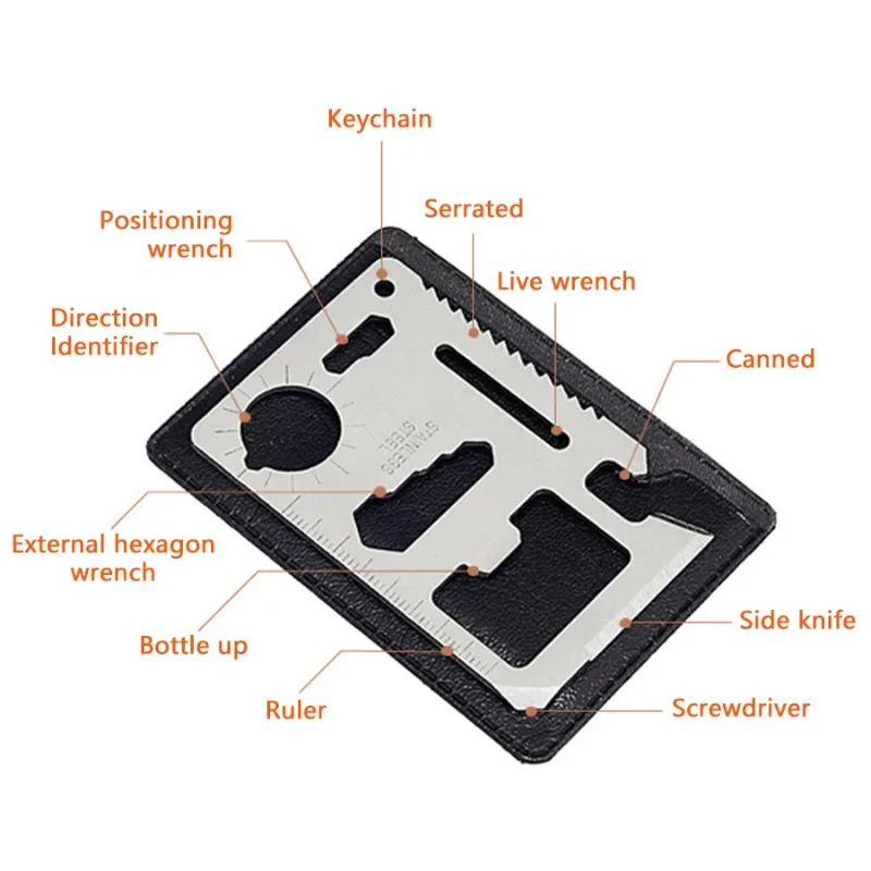 Pocket Tool Multifunction Outdoor Bottle Survive Gear Card Multi Multipurpose Gadget Camping Opener
Pocket Tool Multifunction Outdoor Bottle Survive Gear Card Multi Multipurpose Gadget Camping Opener