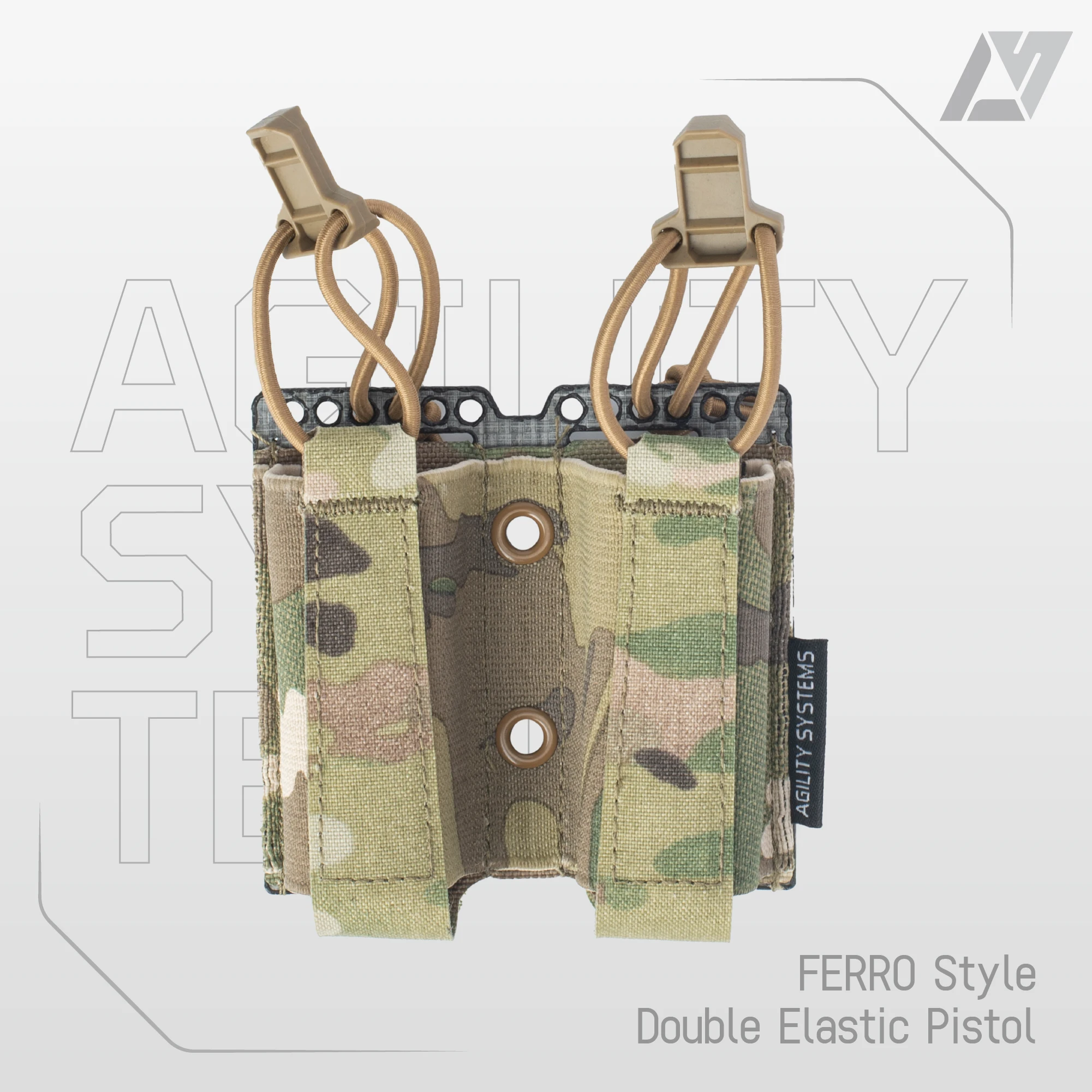 AS-M003 FERRO Double Elastic Pistol 9mm Dual Magazine Pouch
AS-M003 FERRO Double Elastic Pistol 9mm Dual Magazine Pouch