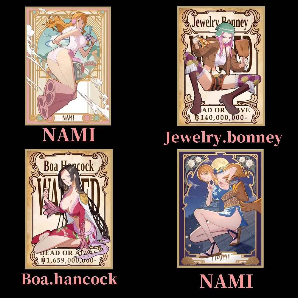 60PCS 67X92mm One Piece Card Sleeve Nami Boa Hancock Bonney Board Game Cards Protector Cards Shield Double Card Cover for MTG et
60PCS 67X92mm One Piece Card Sleeve Nami Boa Hancock Bonney Board Game Cards Protector Cards Shield Double Card Cover for MTG et