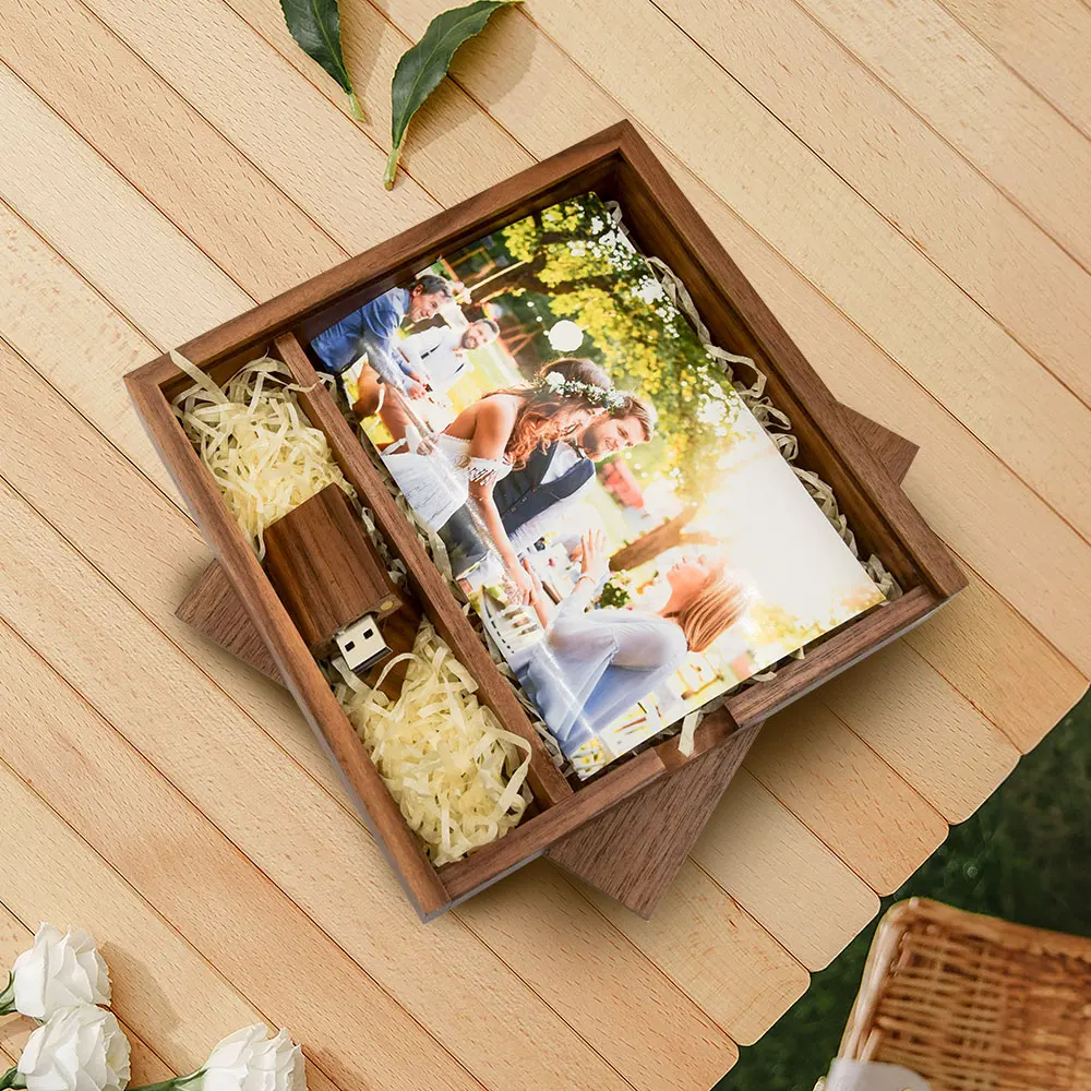(1 PCS Free LOGO) Photo Unique Album Walnut Wood USB+Box Pendrive USB Flash Drive 8GB 16GB 32GB 64GB 128GB Creative Wedding Gift
(1 PCS Free LOGO) Photo Unique Album Walnut Wood USB+Box Pendrive USB Flash Drive 8GB 16GB 32GB 64GB 128GB Creative Wedding Gift