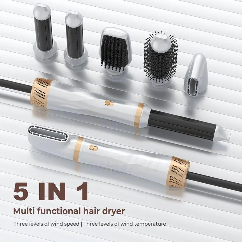 Professional High Speed 5-in-1 Multi-functional Hot Air Comb Set for Home Styling Straight Curl Automatic Curling Iron Blow Comb
Professional High Speed 5-in-1 Multi-functional Hot Air Comb Set for Home Styling Straight Curl Automatic Curling Iron Blow Comb