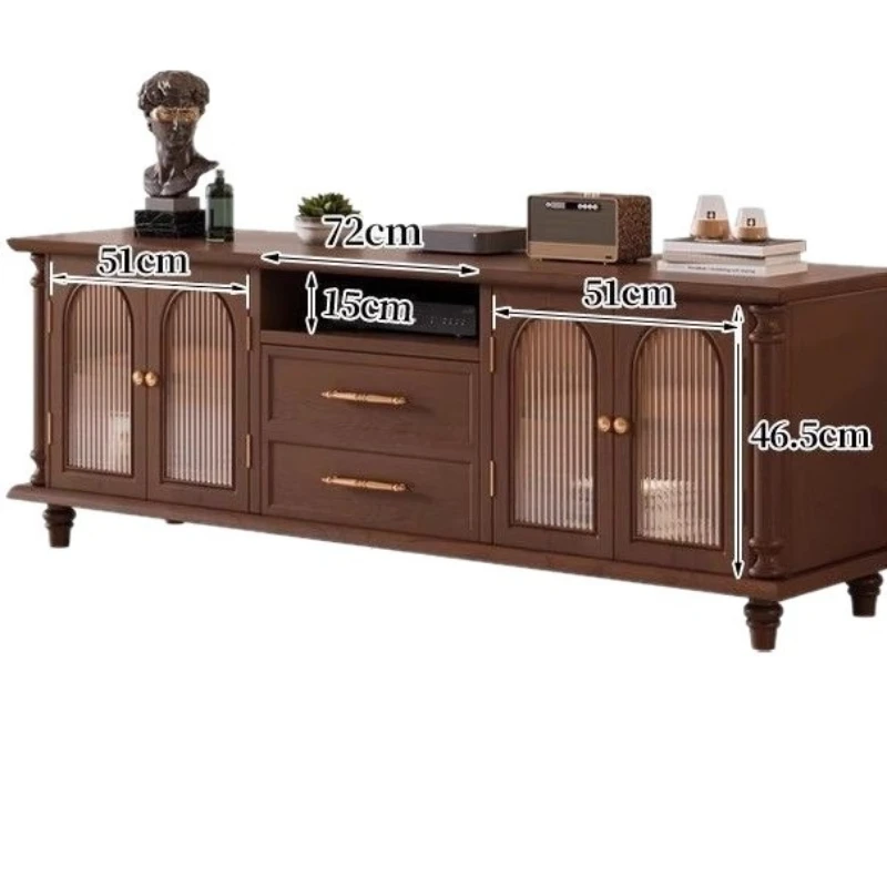 Luxury solid wood TV cabinet, coffee table combination walnut storage video cabinet
Luxury solid wood TV cabinet, coffee table combination walnut storage video cabinet
