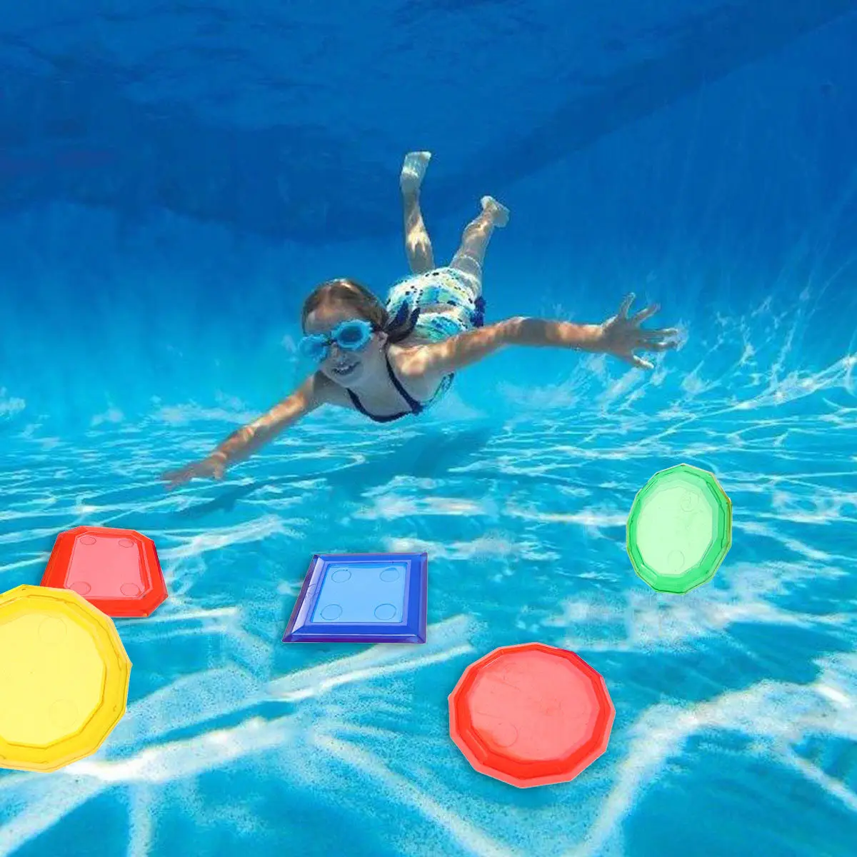12Pcs Pool Diving Gem Swimming Training Set Summer Creative Bathtub Kids Underwater Play Swimming Games Pool Toy
12Pcs Pool Diving Gem Swimming Training Set Summer Creative Bathtub Kids Underwater Play Swimming Games Pool Toy
