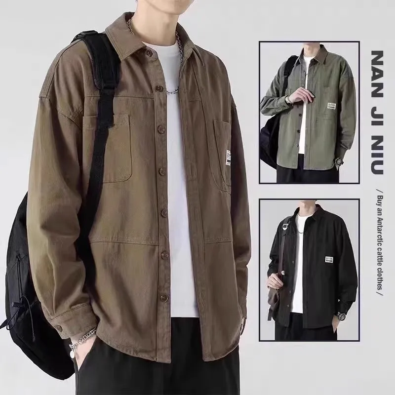 2024 Spring Autumn Men's Casual Outdoor Long Sve irt American Workwear Loose Fit Wear Resistant Stain Proof Top
2024 Spring Autumn Men's Casual Outdoor Long Sve irt American Workwear Loose Fit Wear Resistant Stain Proof Top