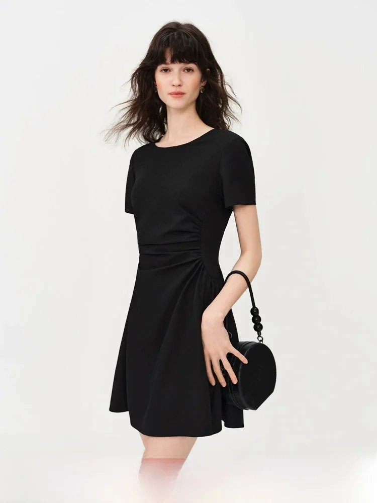Vivian Wu Women's Slim Fit round Ne ort Sve Bla Dr Summer 2026 Waist Cinched Skirt Soft Polyester Fiber Casual Co...
Vivian Wu Women's Slim Fit round Ne ort Sve Bla Dr Summer 2026 Waist Cinched Skirt Soft Polyester Fiber Casual Co...