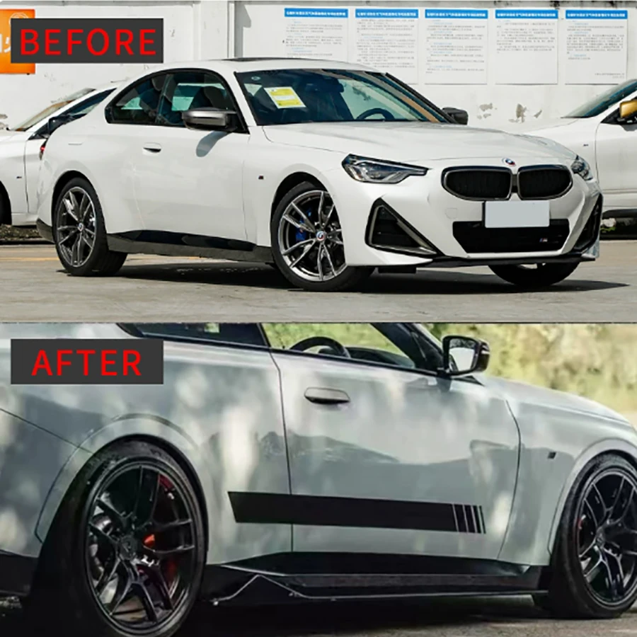 For BMW 2 Series G42 M240 220 Bright Black Side Skirt Side bumper Splitters Glossy Black Side skirts Cupwings Apron Side panel
For BMW 2 Series G42 M240 220 Bright Black Side Skirt Side bumper Splitters Glossy Black Side skirts Cupwings Apron Side panel