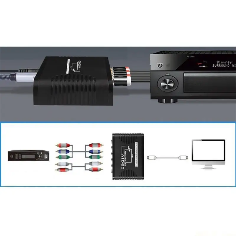 M5TD Адаптер HDMI-совместимый к YPbPr + аудиоэкстрактор R/L с коаксиальным + R/L аудиовыходом, для преобразования в
M5TD Адаптер HDMI-совместимый к YPbPr + аудиоэкстрактор R/L с коаксиальным + R/L аудиовыходом, для преобразования в