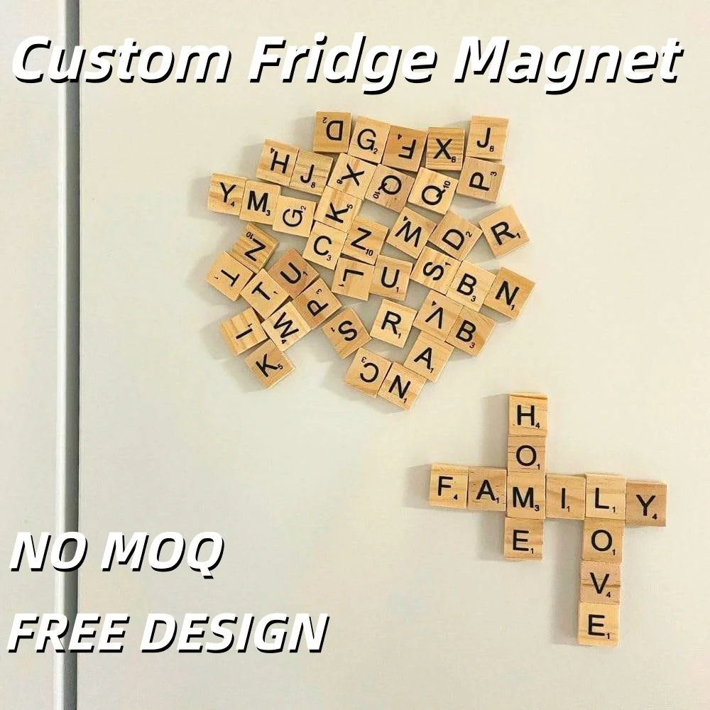 Custom Wooden Fridge Magnet Square Wooden Alphabet Letter Magnets, Educational Refrigerator Decoration for Kids & Adults
Custom Wooden Fridge Magnet Square Wooden Alphabet Letter Magnets, Educational Refrigerator Decoration for Kids & Adults