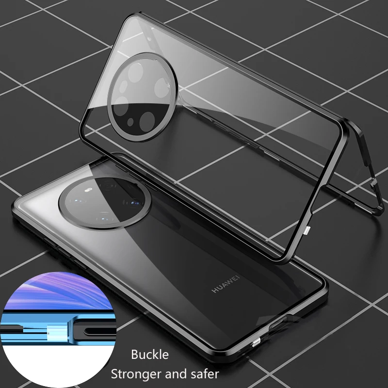360 металлический магнитный стеклянный чехол с защелкой для Huawei Mate 30 Pro 40 Pro, чехлы для Huawei Mate 50 Pro, защитная крышка для объектива, оболочка
360 металлический магнитный стеклянный чехол с защелкой для Huawei Mate 30 Pro 40 Pro, чехлы для Huawei Mate 50 Pro, защитная крышка для объектива, оболочка