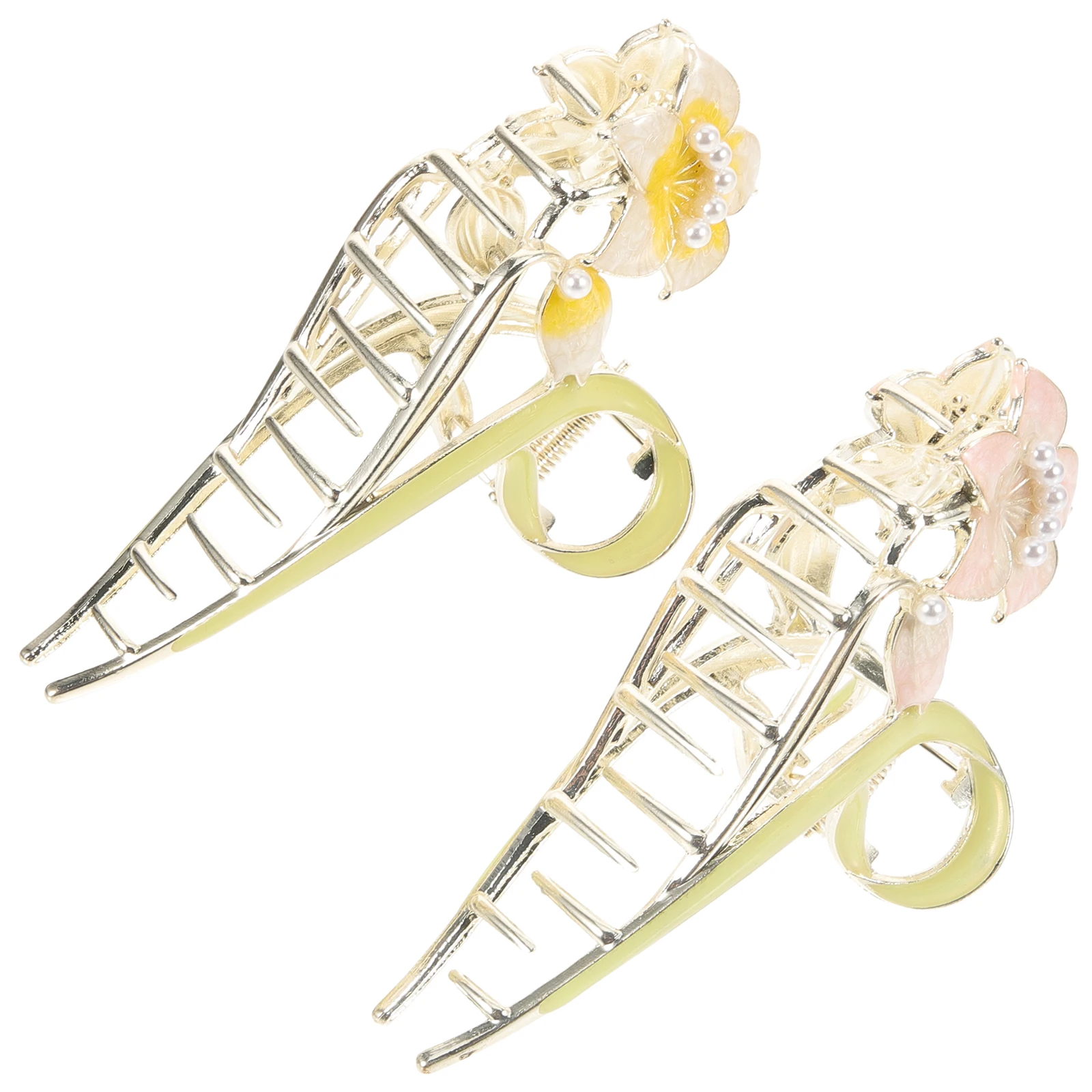 2 Pcs Large Hairpin Claw Clips Flower up Cute Lily for Thick Alloy Clamp Miss Big Clasp 
2 Pcs Large Hairpin Claw Clips Flower up Cute Lily for Thick Alloy Clamp Miss Big Clasp