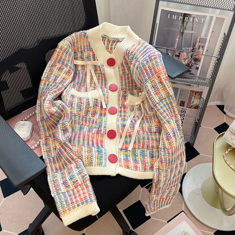 Korean Loose Women's Sweater Cardigans O Neck Casual Knitwear Sweater Coat Women 2023 Autumn New Knitted Cardigans Female
Korean Loose Women's Sweater Cardigans O Neck Casual Knitwear Sweater Coat Women 2023 Autumn New Knitted Cardigans Female