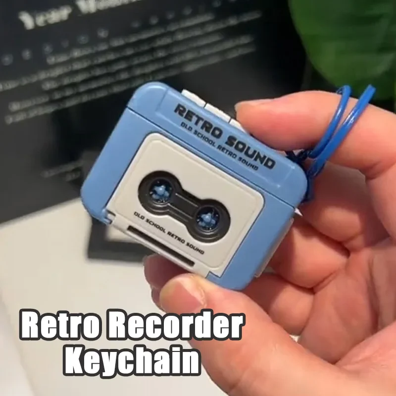 Retro Recorder Keychain Can Record Vintage Mini Fun Music Box Pendant Toy Bag Accessories Creative Children Gift
Retro Recorder Keychain Can Record Vintage Mini Fun Music Box Pendant Toy Bag Accessories Creative Children Gift