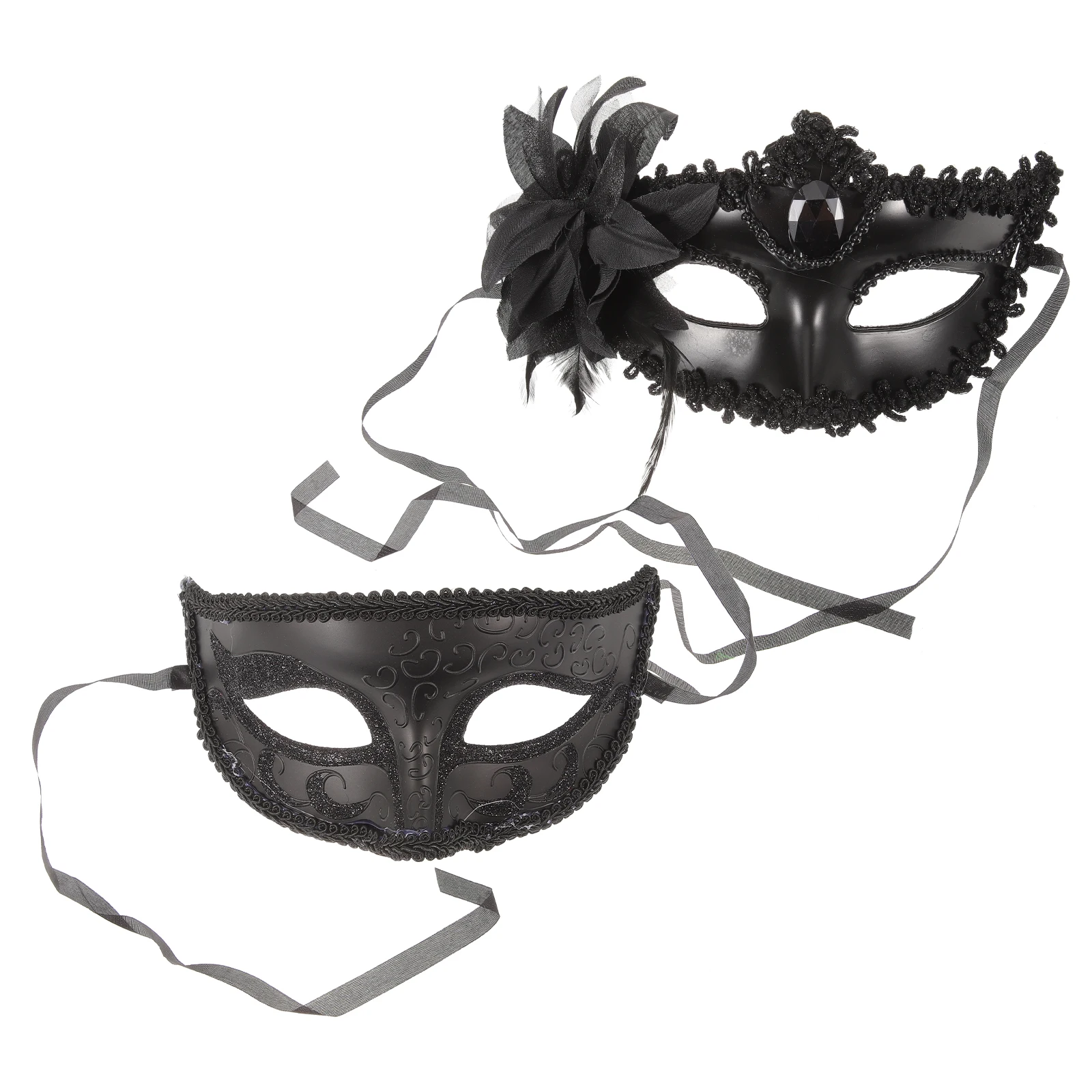 2 pcs Half Masquerade Couple Masquerade Party Mask Plastic Fabric Costume Party Halloween Set Woman Half Face Mask Man
2 pcs Half Masquerade Couple Masquerade Party Mask Plastic Fabric Costume Party Halloween Set Woman Half Face Mask Man