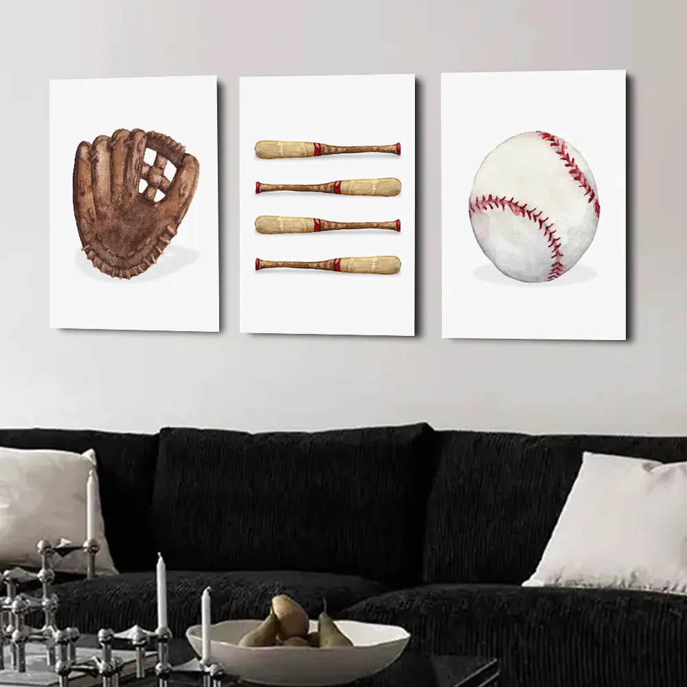 Watercolor Art Baseball Canvas Painting Wall Poster and Print Modern Sport Ball Mural Picture For Home Living Room Cuadros Decor
Watercolor Art Baseball Canvas Painting Wall Poster and Print Modern Sport Ball Mural Picture For Home Living Room Cuadros Decor