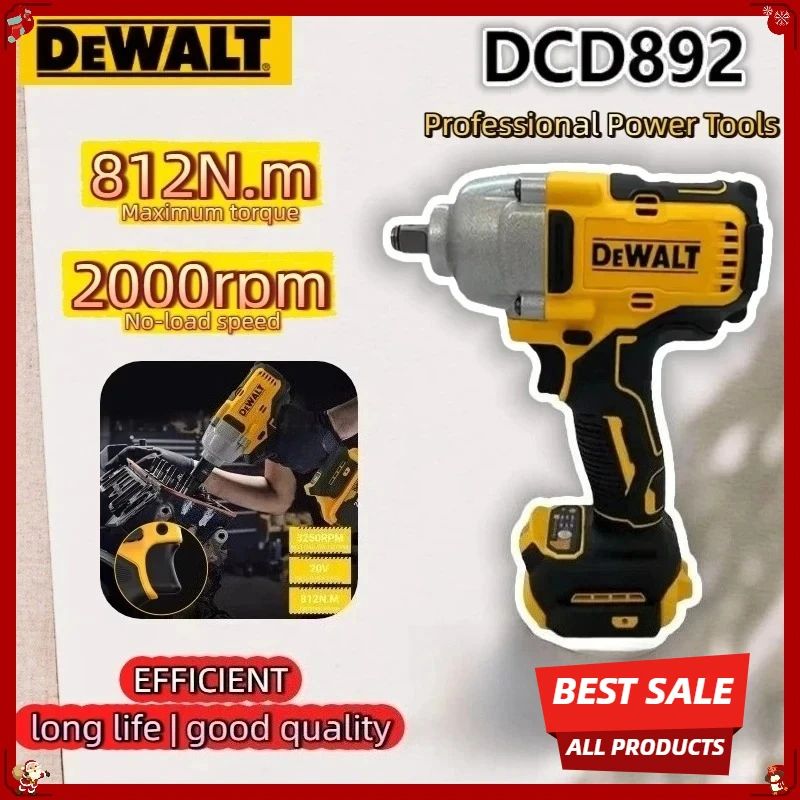 DeWalt DCF892 Cordless Electric Wrench 1/2Inch High Torque 3 Speed Brushless Driver Auto Repair Power Tool For DeWalt battery
DeWalt DCF892 Cordless Electric Wrench 1/2Inch High Torque 3 Speed Brushless Driver Auto Repair Power Tool For DeWalt battery