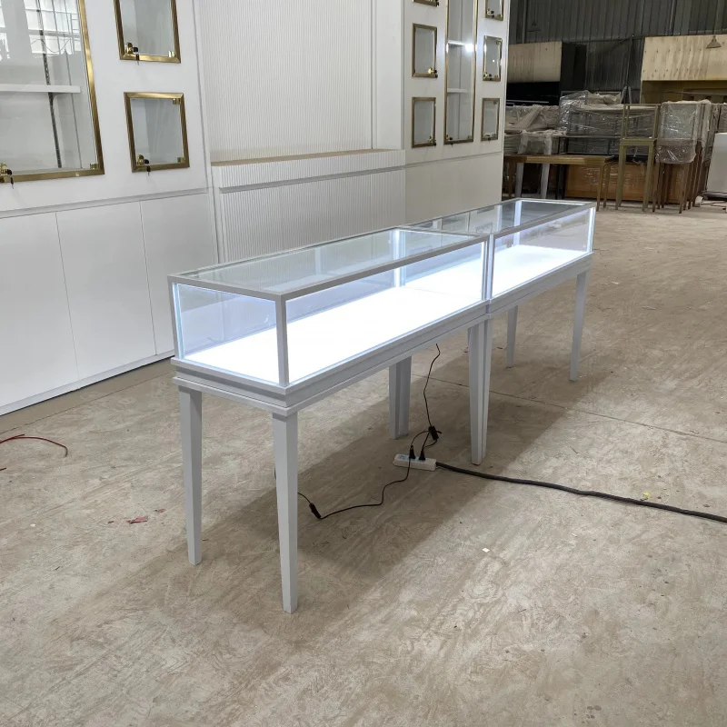 Customize.Factory Real Shot White Simple Style LED Glass showcase Jewelry Display Cabinet Special Store Exhibition Display Stand
Customize.Factory Real Shot White Simple Style LED Glass showcase Jewelry Display Cabinet Special Store Exhibition Display Stand