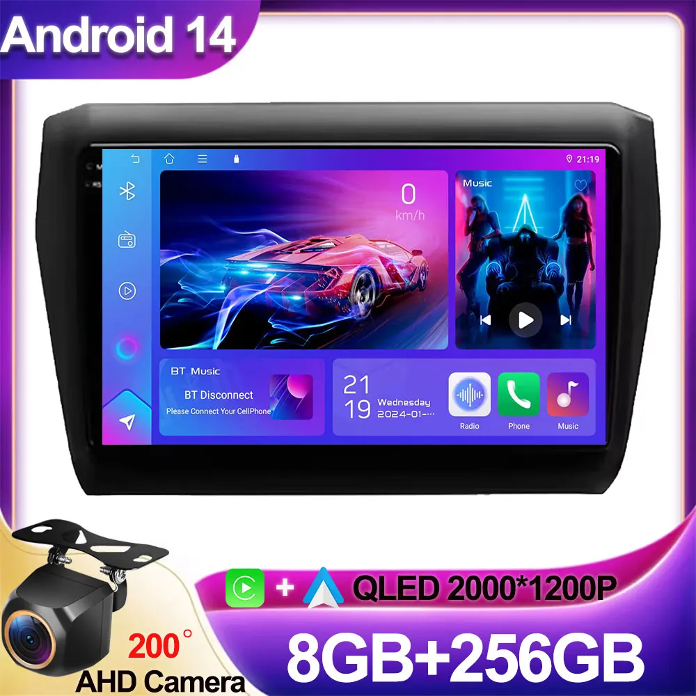 Android 14 For Suzuki Swift 2017-2019 Car Auto Carplay Radio Stereo Automotivo Bluetooth Multimedia Player GPS Autoradio Screen
Android 14 For Suzuki Swift 2017-2019 Car Auto Carplay Radio Stereo Automotivo Bluetooth Multimedia Player GPS Autoradio Screen